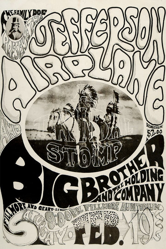 Jefferson Airplane Concert Rock Music Band Wall Art Home Decor Poster