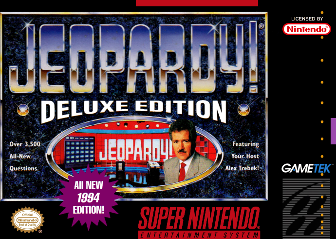 Jeopardy! Deluxe Edition (Usa) Snes Print Poster