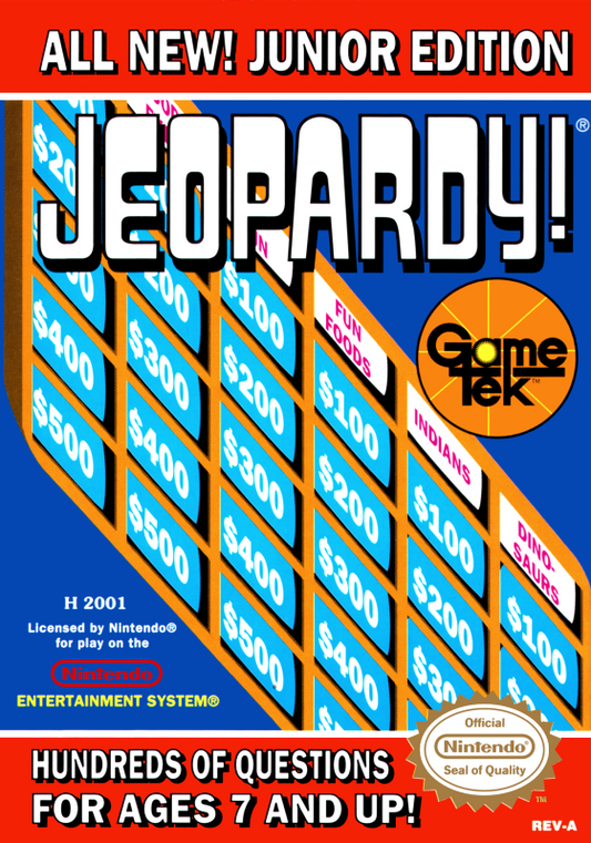 Jeopardy! Junior Edition (Usa) Nes Print Poster