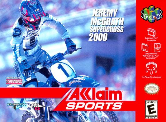 Jeremy Mcgrath Supercross 2000 N64 Print Poster