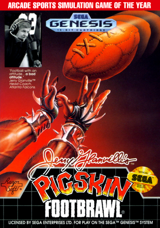 Jerry Glanville S Pigskin Footbrawl (Usa) Genesis Print Poster