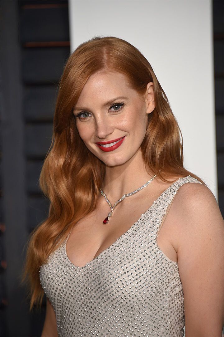 Jessica Chastain Beautiful Model Smiling Jigsaw Puzzle