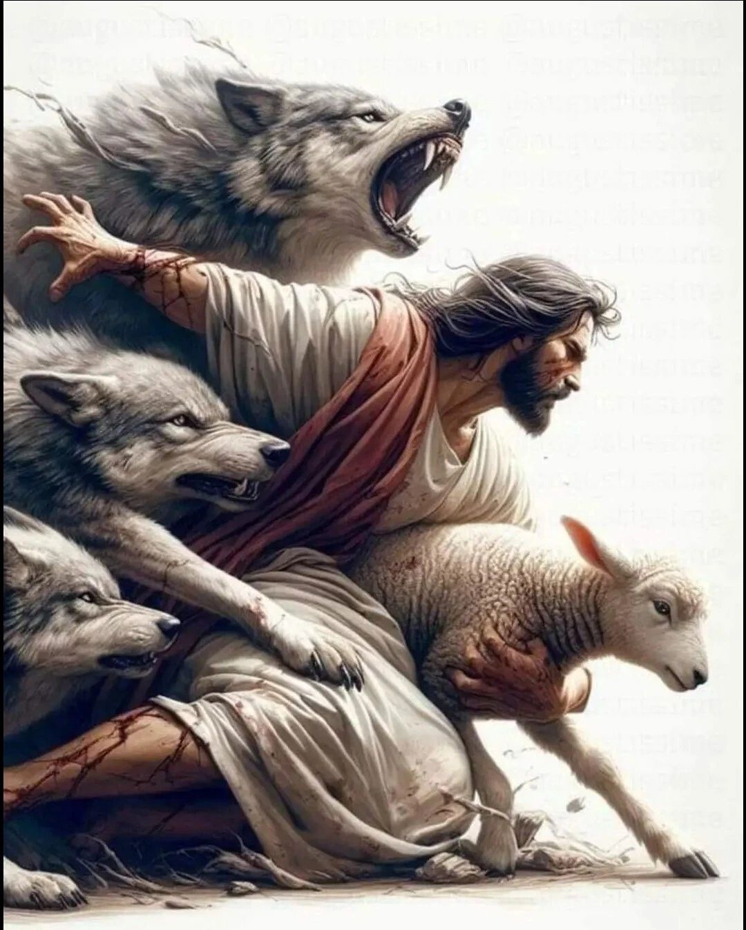 Jesus Shepherd Keychain