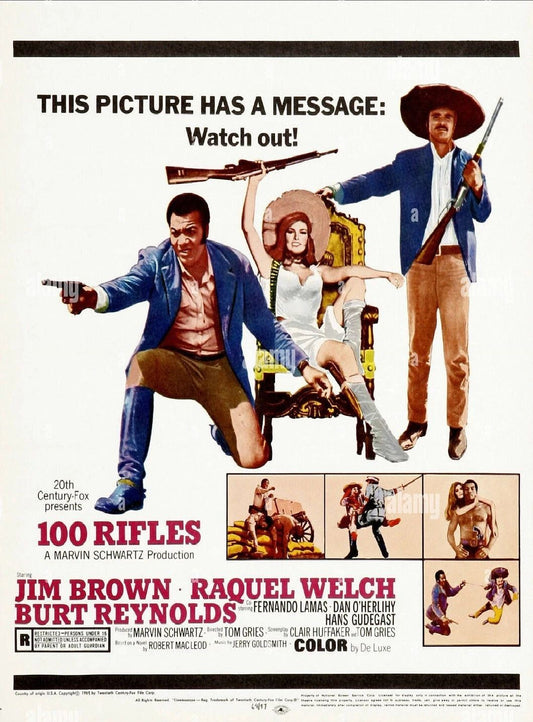 Jim Brown In Movie Magnet For 100 Rifles Picture Magnet Print