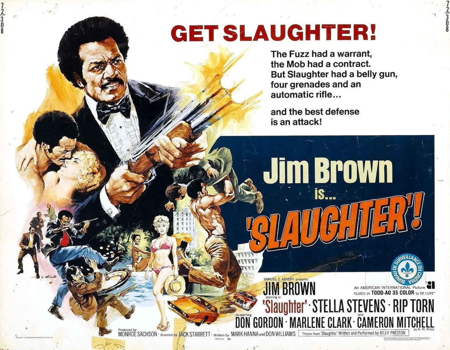 Jim Brown In Movie Poster For Slaughter Picture Photo Print