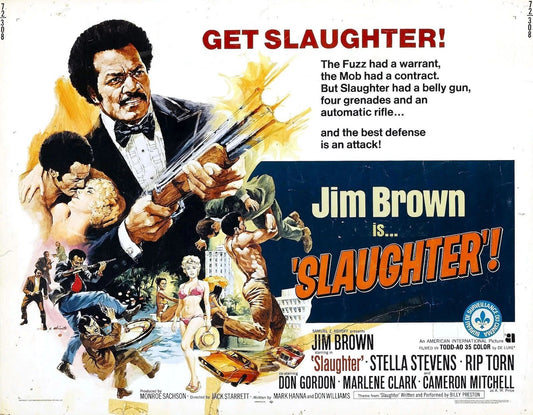 Jim Brown In Movie Magnet For Slaughter Picture Magnet Print