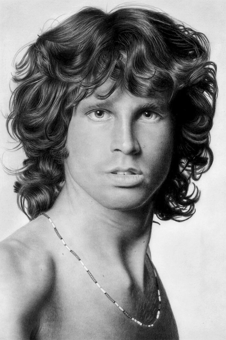 Jim Morrison Posed The Doors Music Facing Left Keychain