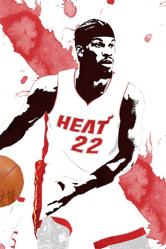 Jimmy Butler Basketball Miami Heat Basketball Team Wall Decor Poster