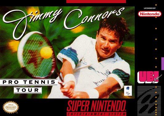 Jimmy Connors Pro Tennis Tour (Usa) Snes Print Poster