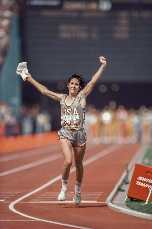 Joan Benoit Marathon Champion Sports Wall Art Home Decor Poster