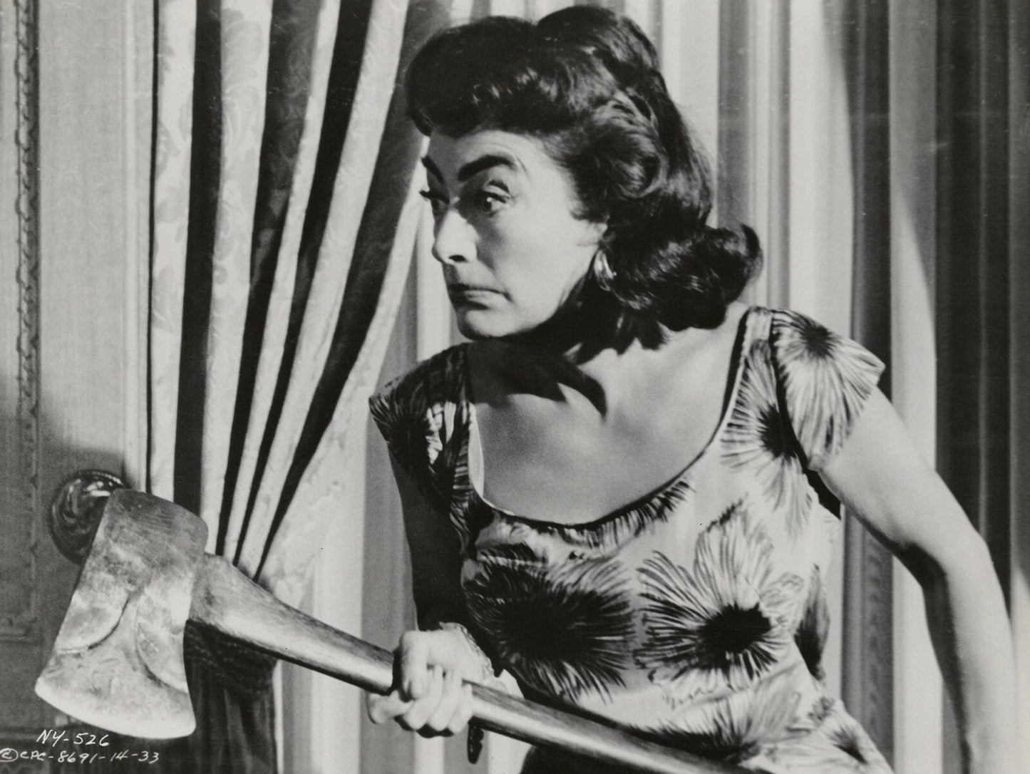 Joan Crawford In Classic Movie Strait Jacket Vintage Publicity Photo
