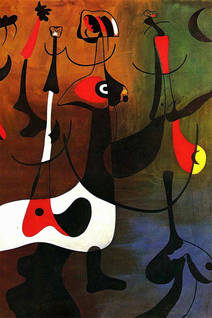 Joan Miro Modern Surrealism Artist Painting Magnet