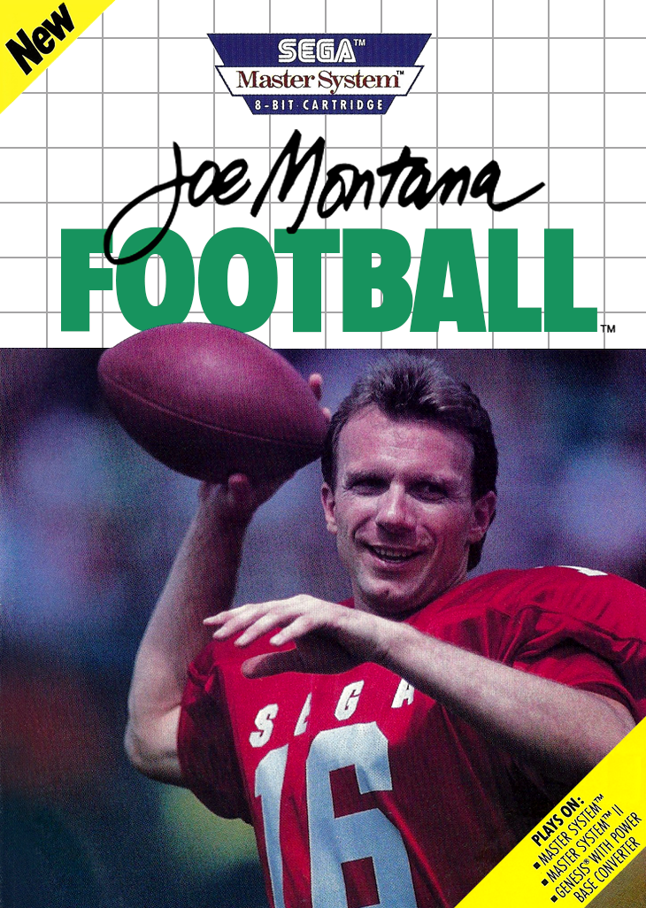 Joe Montana Football (Alt) Sega Master System Print Poster
