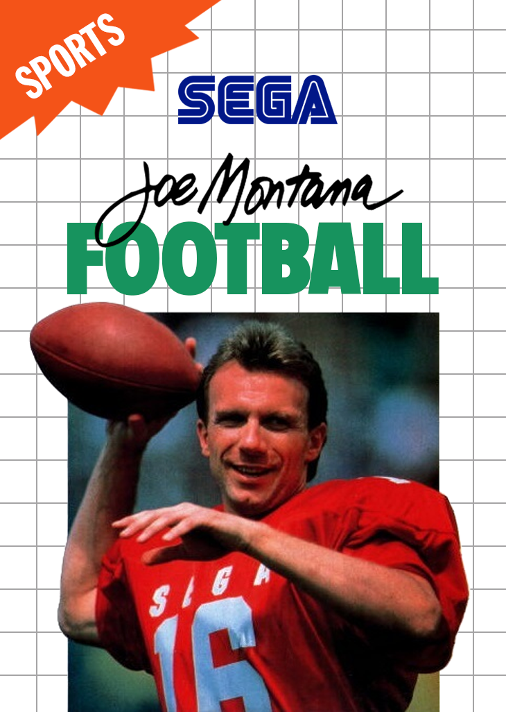 Joe Montana Football Sega Master System Print Poster