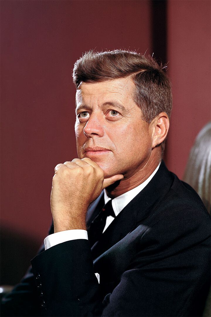John Fitzgerald Kennedy Old President Print Keychain