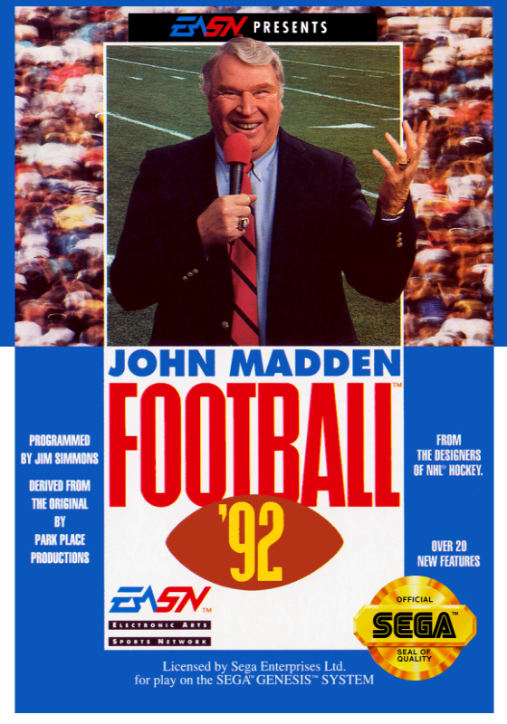 John Madden Football 92 (Usa) Genesis Print Poster