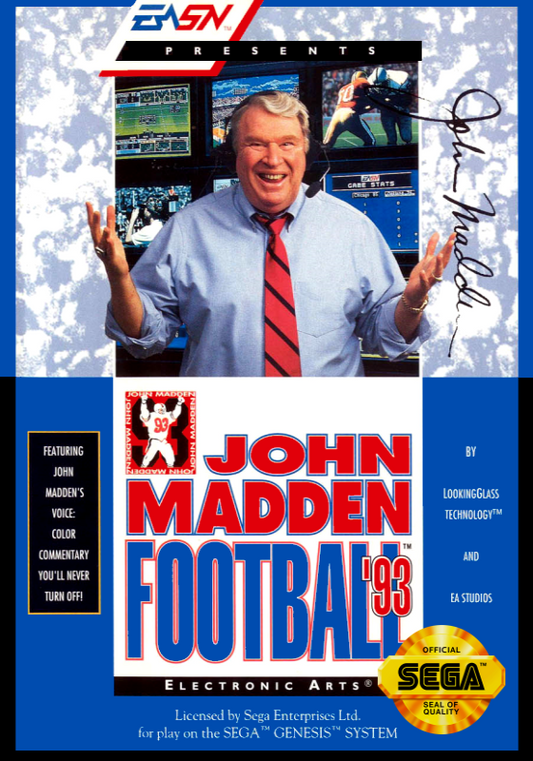 John Madden Football 93 (Usa) Genesis Print Poster
