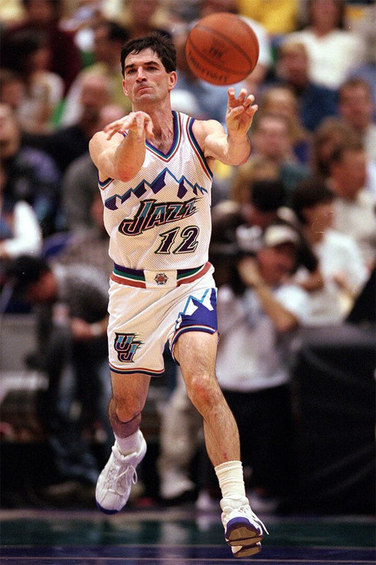 John Stockton Utah Basketball Player Wall Art Home Decor Poster