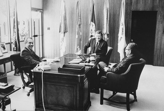 John Wayne Richard Nixon & Henry Kissinger 1972 Meeting Picture Magnet