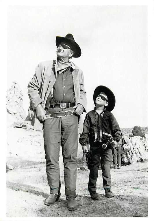 John Wayne & Son W Eye Patch True Grit Western Movie Photo Print