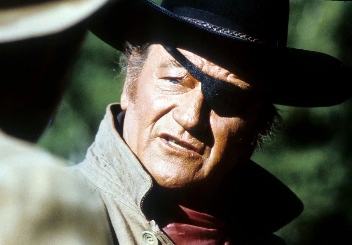 John Wayne As Rooster In True Grit Classic Western Movie Keychain Print