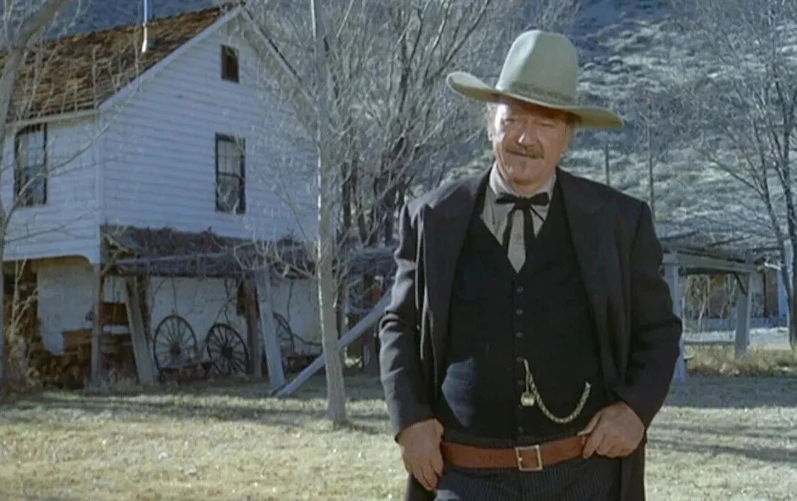 John Wayne In Western Cowboy Movie The Shootist Picture Magnet Print