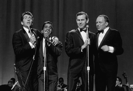 Johnny Carson Dean Martin Frank Sinatra Sammy Davis Rat Pack Photo