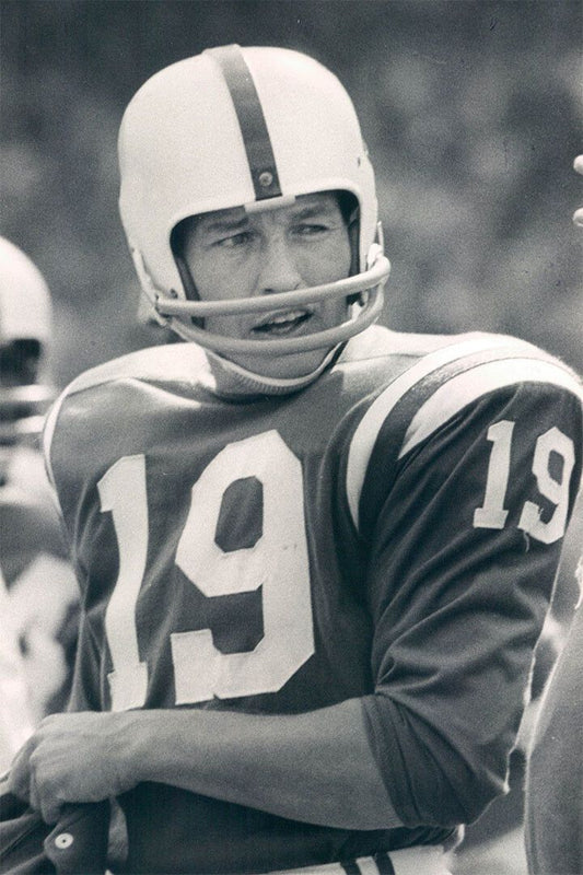 Johnny Unitas Baltimore American Football Player Wall Art Poster