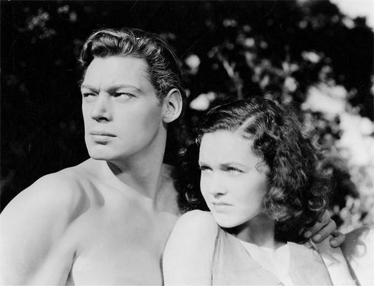 Johnny Weissmuller & Maureen O'Sullivan In Tarzan Movie Picture Keychain
