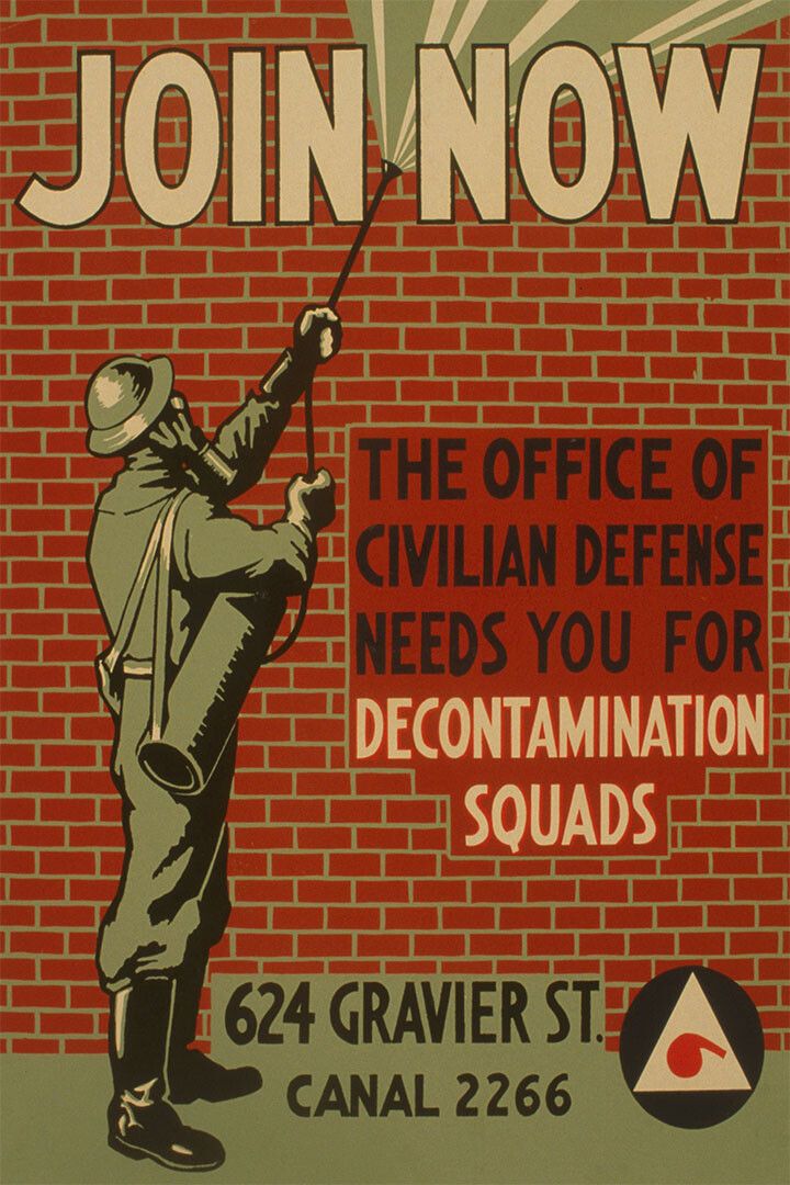 Join Now For Decontamination Office Of Civilian Defense Magnet