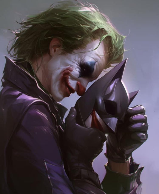 Joker Batman Mask Tribute Print Poster