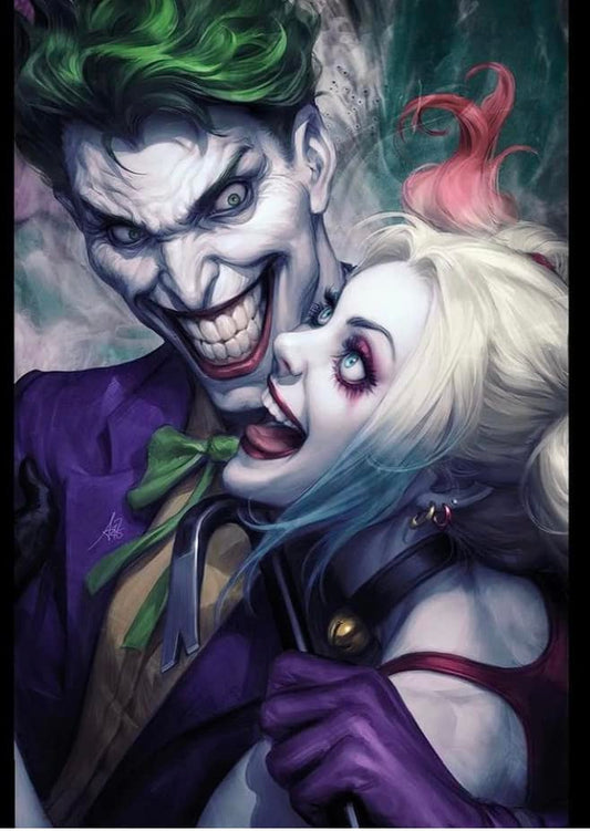 Joker Harley Digital Art Print Poster