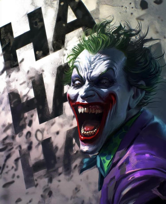 Joker Laugh Artwork Print Poster