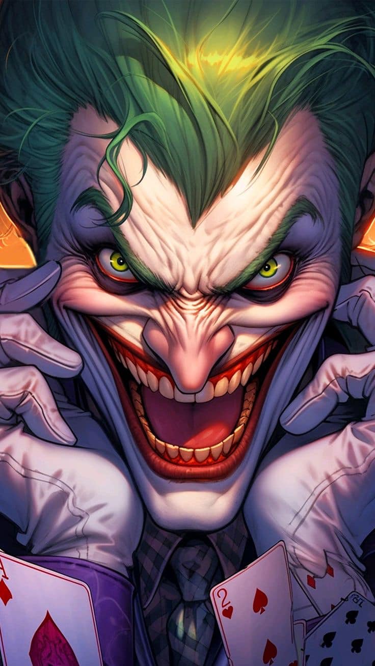 Joker Playing Cards Portrait Print Poster