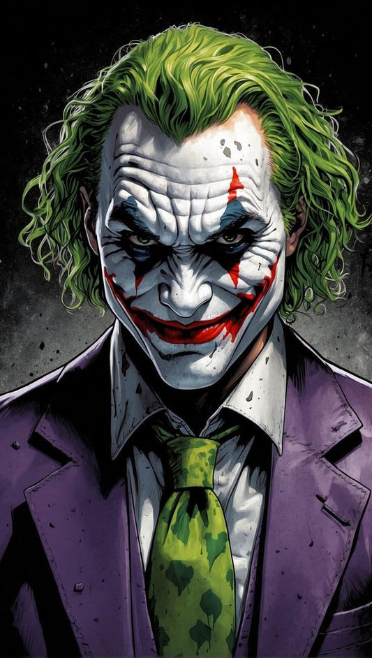 Joker Portrait Art Print Poster