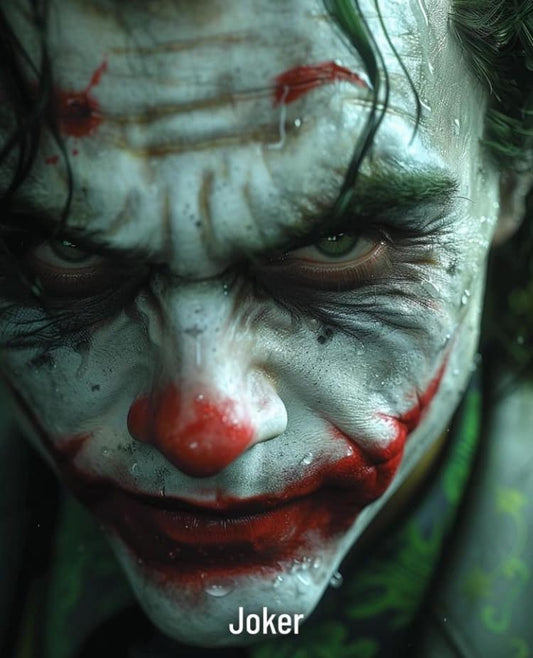 Joker Portrait Closeup (3) Print Poster