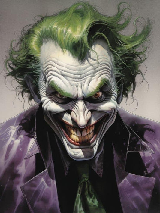 Joker Portrait Illustration (2) Print Poster