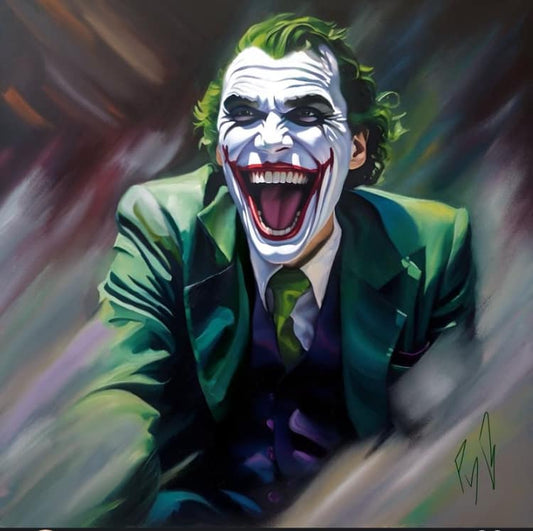 Joker Portrait Laughing (2) Print Poster