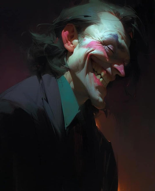 Joker Portrait Smiling Print Poster