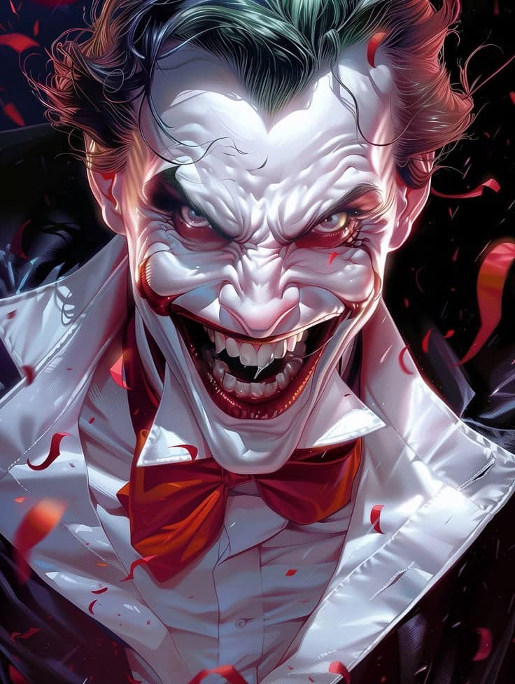 Joker Portrait Smiling (5) Print Poster