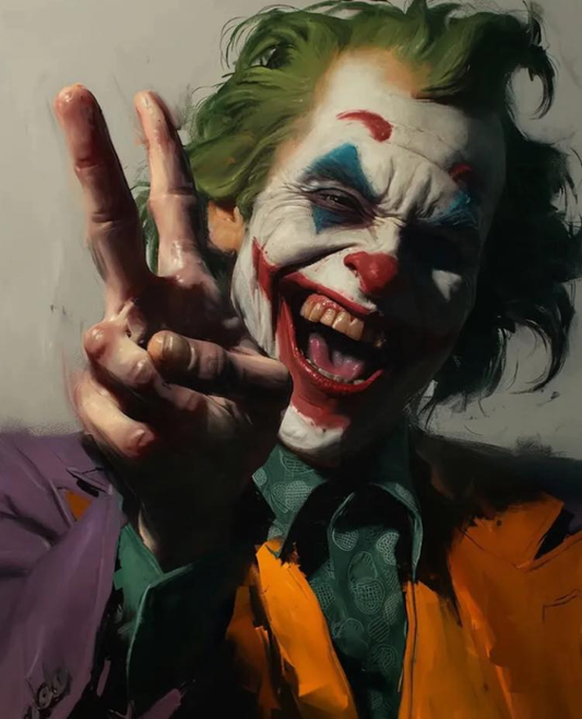 Joker Purple Suit Victory 534 Print Poster