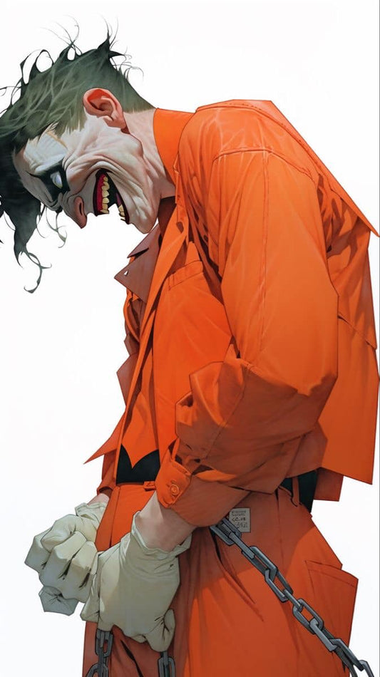 Jokers Orange Prison Outfit Print Poster