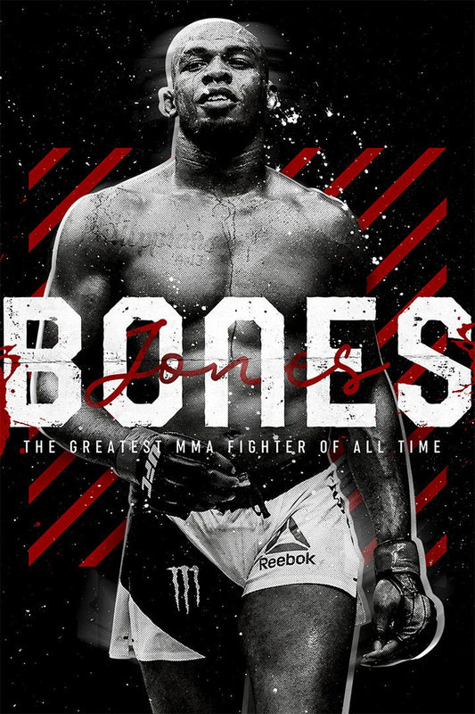 Jon Bones Jones Raises Hand Martial Artist Art Home Decor Poster
