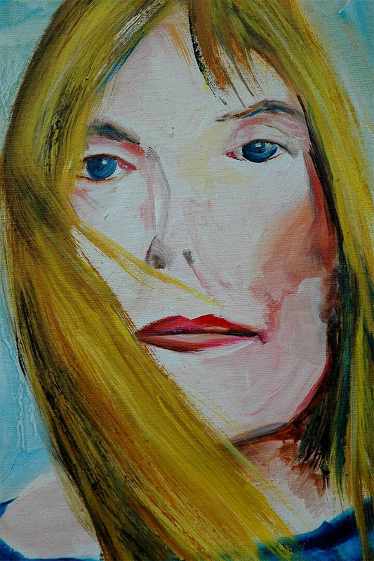 Joni Mitchell Oil Painting Singer Painter Wall Art Home Decor Poster