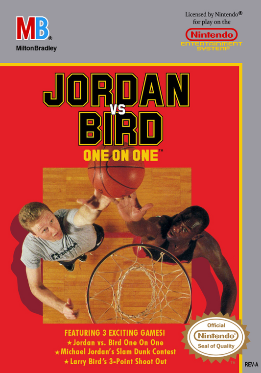 Jordan Vs. Bird (Usa) Nes Print Poster