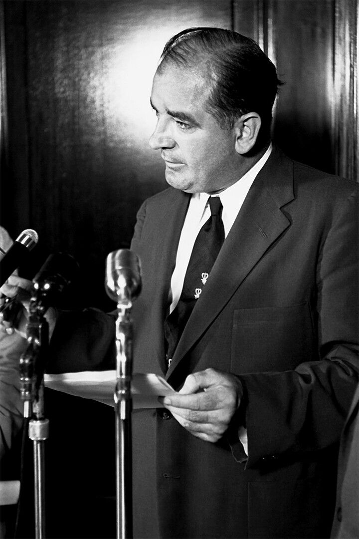 Joseph Mccarthy Senate Officer Painting Print Keychain
