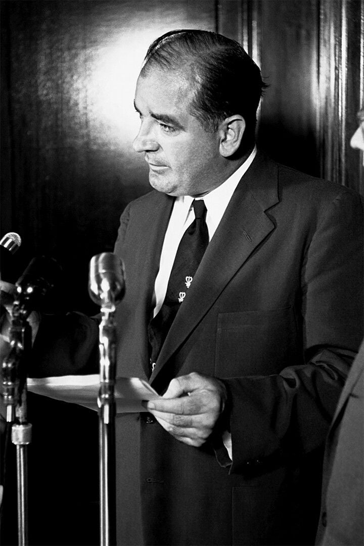 Joseph Mccarthy Speaking At Microphones Print Wall Art Home Decor Poster