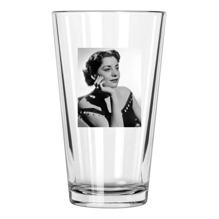 Journalist Barbara Walters Photo Interviewer Portrait Pint Beer Drinking Glass