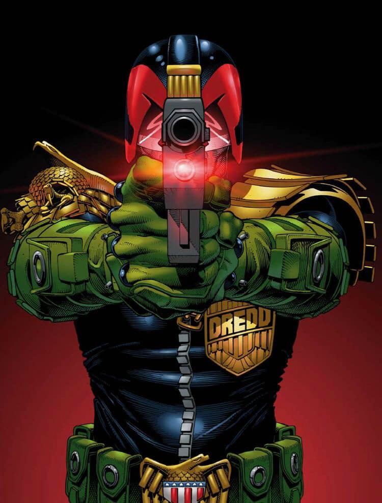 Judge Dredd Action Hero Print Poster