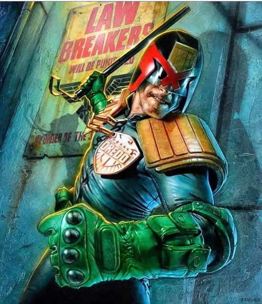 Judge Dredd Action Poster Print Poster